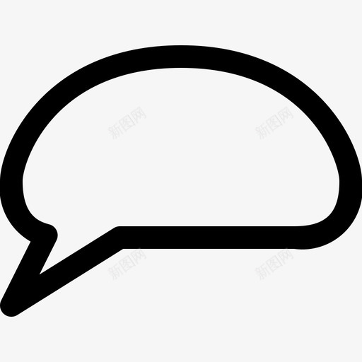 语音气球框聊天框对话图标svg_新图网 https://ixintu.com 对话 对话框 消息 聊天框 语音气泡线图标 语音气球 语音气球框