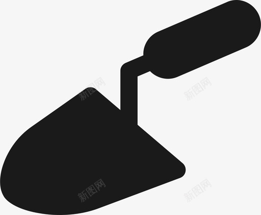 抹子建筑设备图标svg_新图网 https://ixintu.com 工业 建筑 抹子 设备