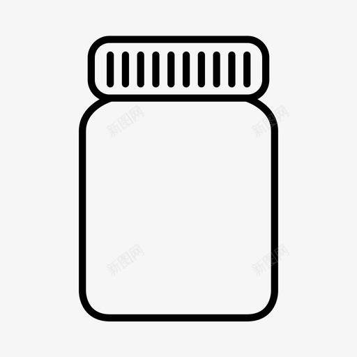 罐子瓶子酸辣酱图标svg_新图网 https://ixintu.com 保鲜剂 玻璃罐 瓶子 罐子 酸辣酱 餐具室