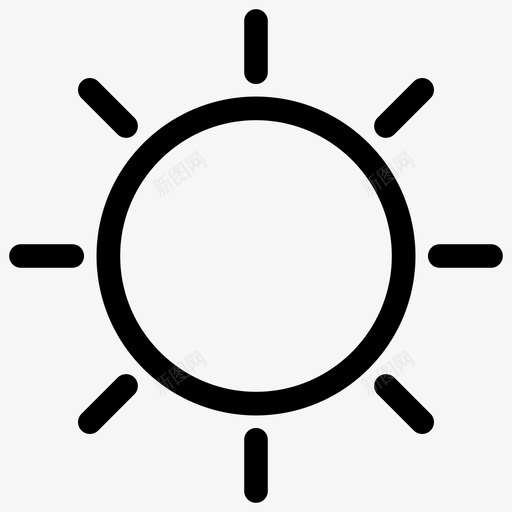 太阳夏天阳光图标svg_新图网 https://ixintu.com 夏天 夏天的轮廓 太阳 阳光