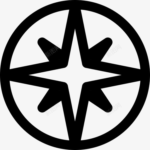 导航罗盘罗盘罗盘方向图标svg_新图网 https://ixintu.com 地图和位置线图标 地标 导航罗盘 方位 方向 罗盘罗盘 风向标