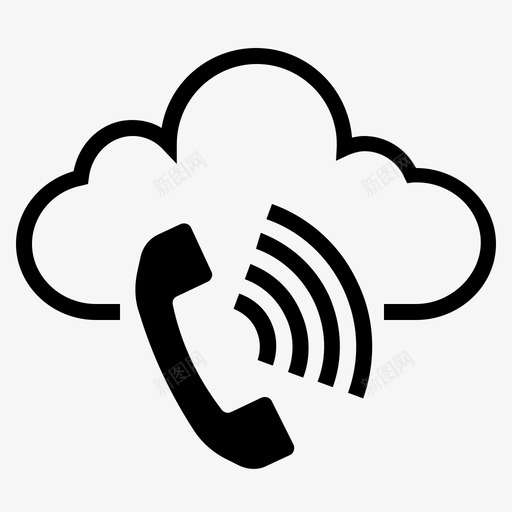 在线通话云通话互联网通话图标svg_新图网 https://ixintu.com skype voip 云通话 互联网通话 在线通话