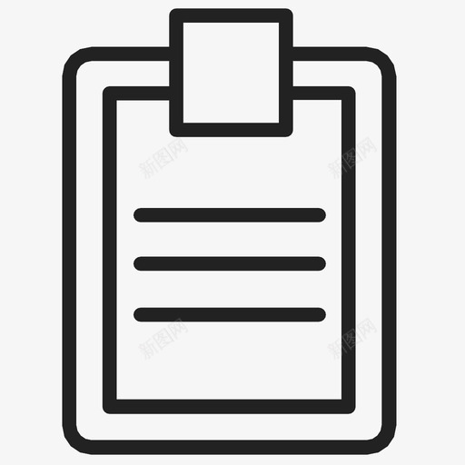 剪贴板条目列表图标svg_新图网 https://ixintu.com 列表 剪贴板 条目 注释