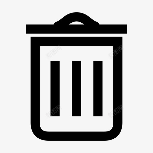 垃圾精细垃圾移除图标svg_新图网 https://ixintu.com 井垃圾 垃圾 垃圾桶 移除 精细垃圾