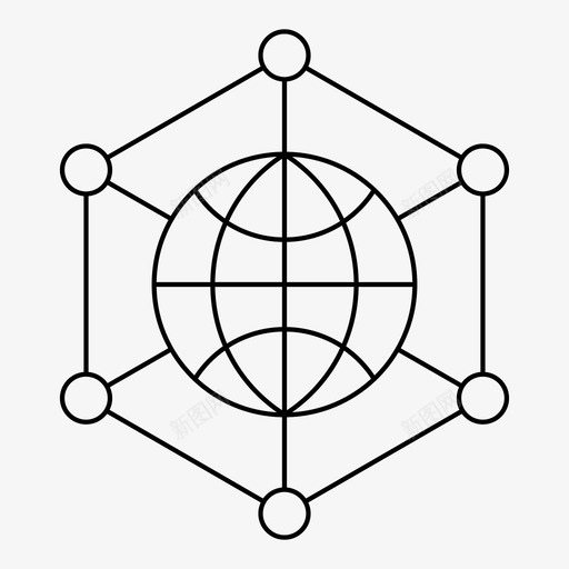 网络计算机数据库图标svg_新图网 https://ixintu.com 世界 数据库 服务器 网络 网络和托管 计算机