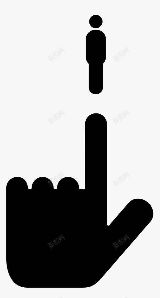 选择人人标记图标svg_新图网 https://ixintu.com 人 指向 标记 选择人