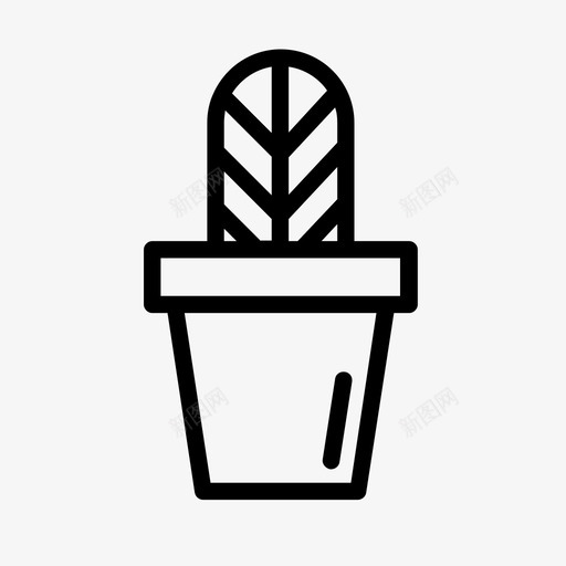 花盆花园园艺图标svg_新图网 https://ixintu.com 园艺 植物 花园 花盆