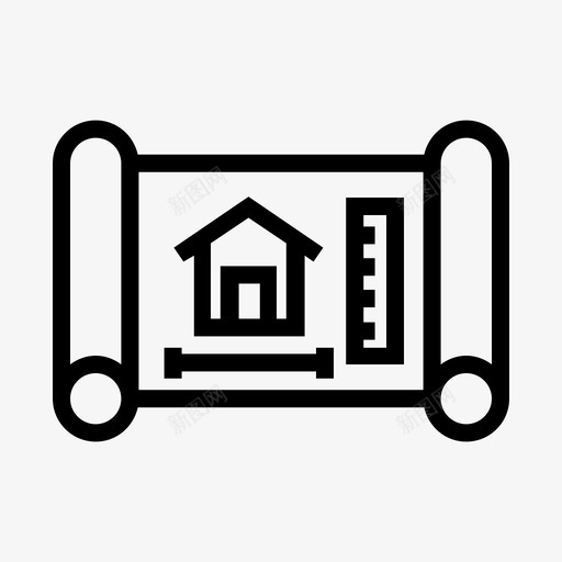 蓝图蓝领工作设备图标svg_新图网 https://ixintu.com 安全 工人 工具 蓝图 蓝领工作 设备