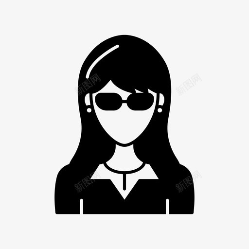 长发女头像刘海图标svg_新图网 https://ixintu.com 刘海 头像 头像女 用户 长发 长发女