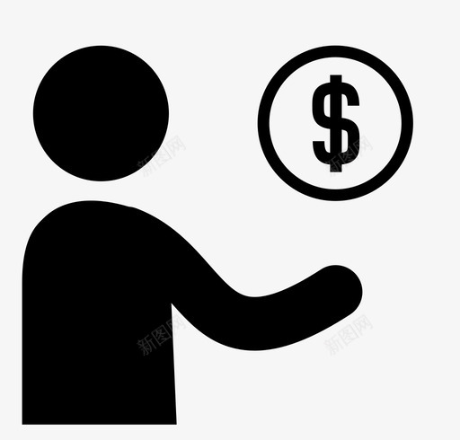 美元付款behave图标svg_新图网 https://ixintu.com be have make money 动词 美元付款