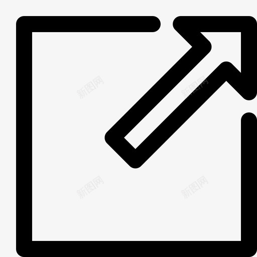拖动以最大化箭头放大图标svg_新图网 https://ixintu.com 拉伸 拖动以最大化 放大 箭头 箭头线图标