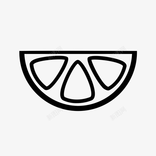 切片水果橘子图标svg_新图网 https://ixintu.com 切片 春天 橘子 水果 番茄 蔬菜