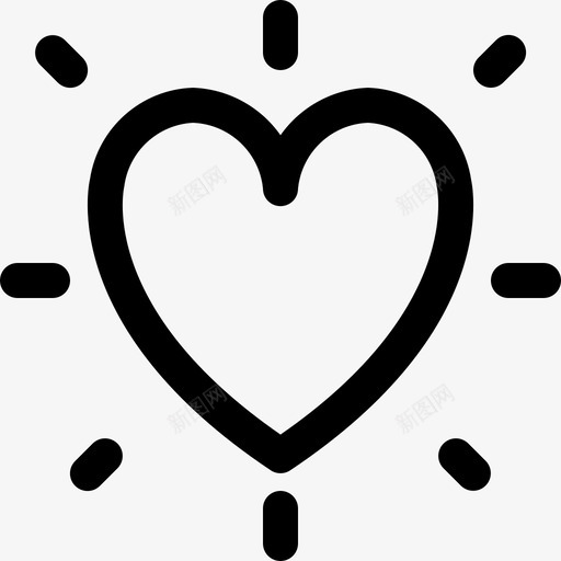 闪亮的爱情调情心图标svg_新图网 https://ixintu.com 心 情人 浪漫 甜蜜的情人提纲 调情 闪亮的爱情