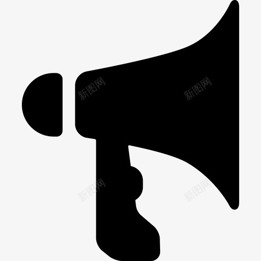 带按钮扩音器和麦克风的扩音器图标svg_新图网 https://ixintu.com 带按钮 扩音器和麦克风的扩音器