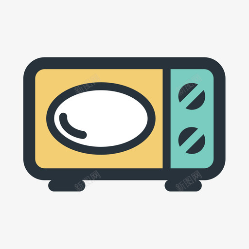 色块-微波炉svg_新图网 https://ixintu.com 色块-微波炉