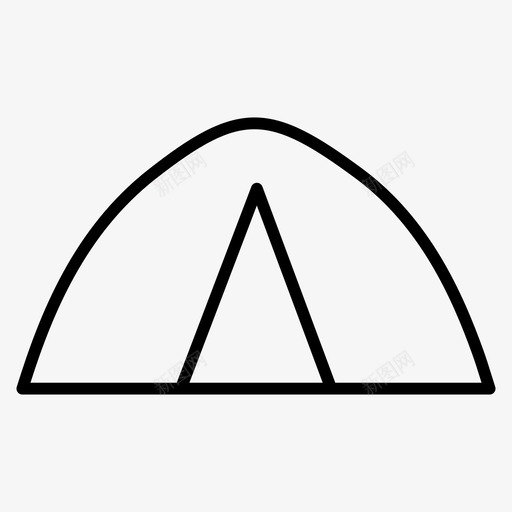 帐篷野营帐篷户外图标svg_新图网 https://ixintu.com 帐篷 户外 野营帐篷 野营薄