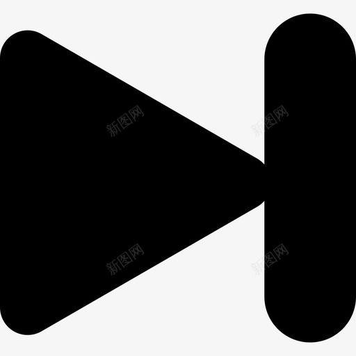 下一个视频播放器图标svg_新图网 https://ixintu.com 下一个 视频播放器