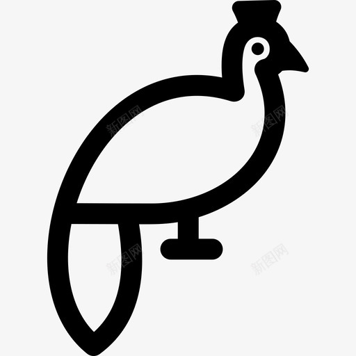 孔雀绿色印度图标svg_新图网 https://ixintu.com 印度 孔雀 白色 绿色 鸟类轮廓