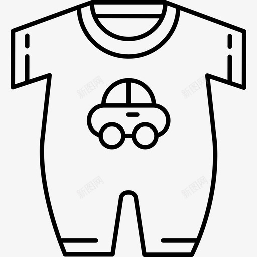 男婴连体衣宝贝经典套装超薄图标svg_新图网 https://ixintu.com 宝贝经典套装 男婴连体衣 超薄