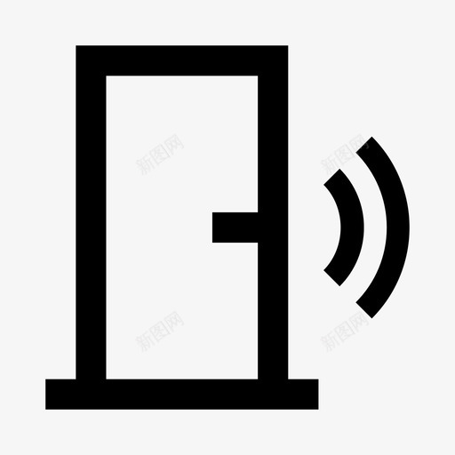 门控制遥控智能家居图标svg_新图网 https://ixintu.com wifi 智能家居 线路 设备2 遥控 门控制