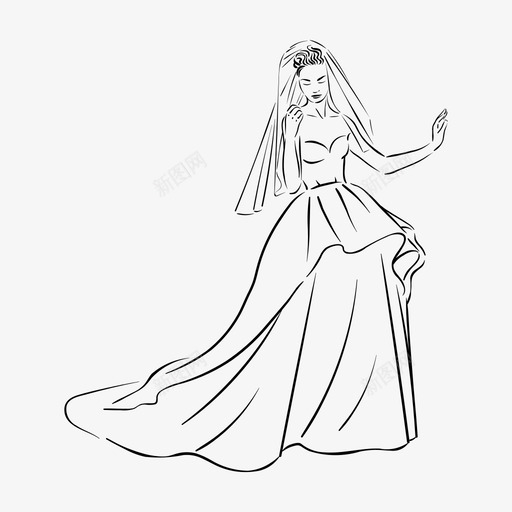 新娘庆祝蜜月图标svg_新图网 https://ixintu.com 婚礼 庆祝 新娘 爱情 蜜月