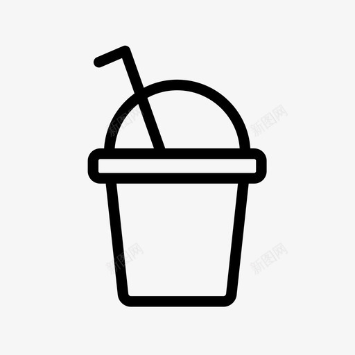 冰美式果汁奶昔图标svg_新图网 https://ixintu.com 冰美式 奶昔 果汁 雪糕 韩国食品