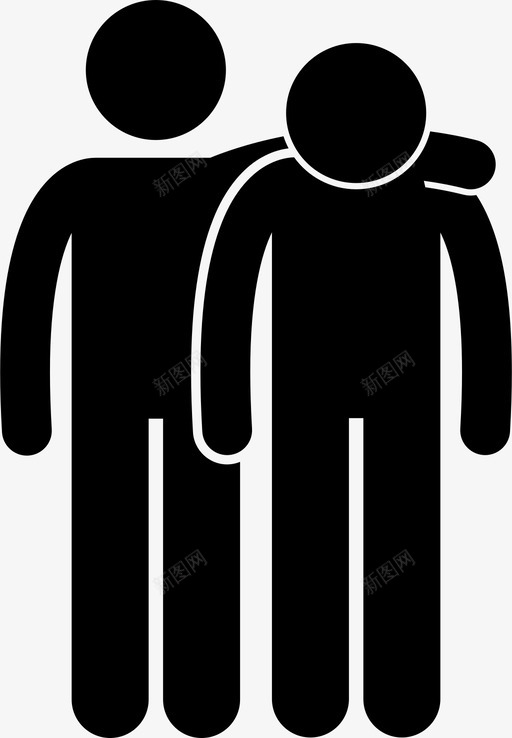 帮助朋友鼓励友谊图标svg_新图网 https://ixintu.com 友谊 帮助朋友 支持 支持团体 鼓励