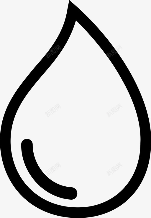水血水滴图标svg_新图网 https://ixintu.com 水 水滴 液体 液滴 血