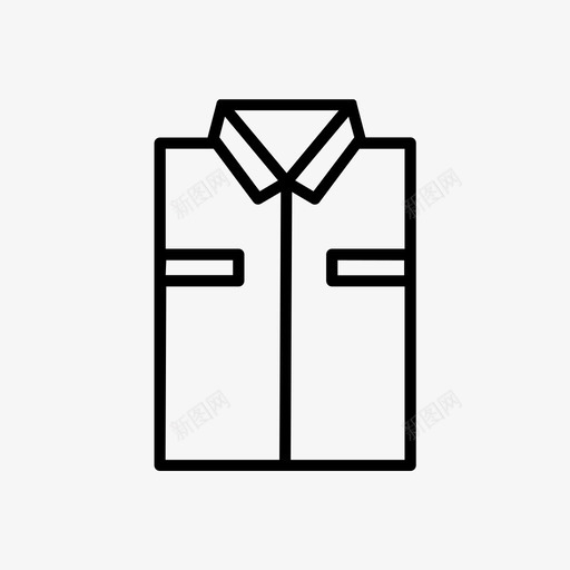 制服衣服时装图标svg_新图网 https://ixintu.com 制服 时装 衣服 衬衫