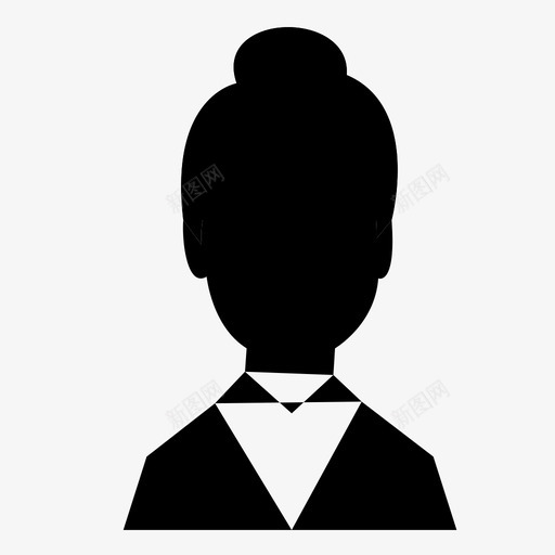 女人化身脸图标svg_新图网 https://ixintu.com 人 化身 女人 脸