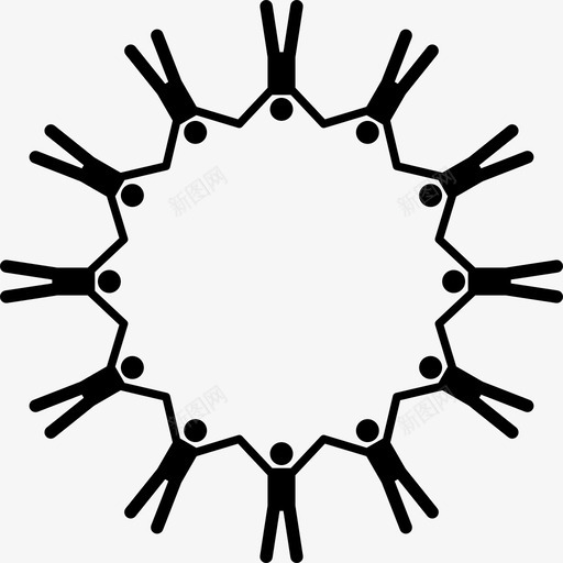 人民团体牵手人图标svg_新图网 https://ixintu.com 人 人民团体 人民社会福利团体 人道 劳动人民大团结 团结 牵手 联合
