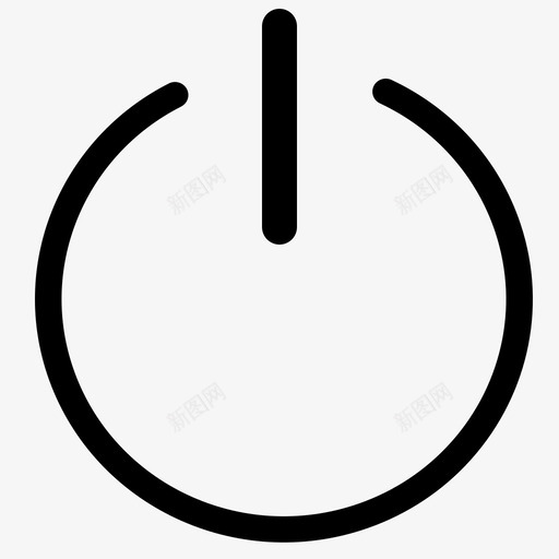 电源关开图标svg_新图网 https://ixintu.com 关 开 电源