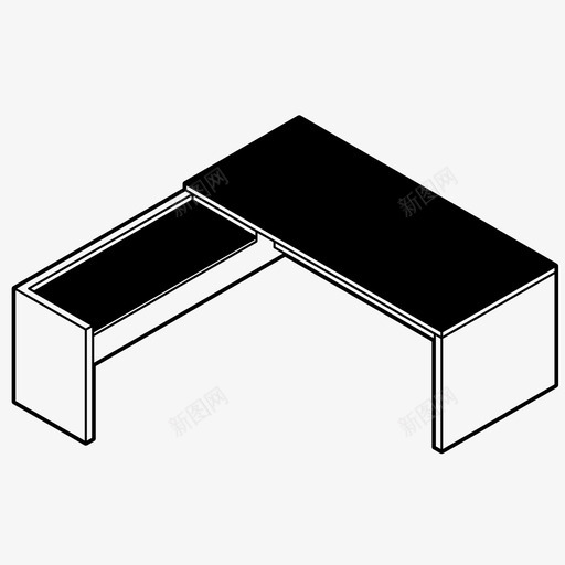 办公桌办公室书房图标svg_新图网 https://ixintu.com 书房 办公室 办公桌 工作区 工作空间 桌子