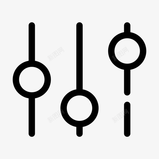均衡器控制设置图标svg_新图网 https://ixintu.com 均衡器 声音 多媒体间隙介质 控制 设置 音量