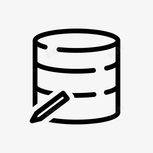 数据库编辑大数据计算机科学图标svg_新图网 https://ixintu.com 大数据 数据库编辑 计算机科学