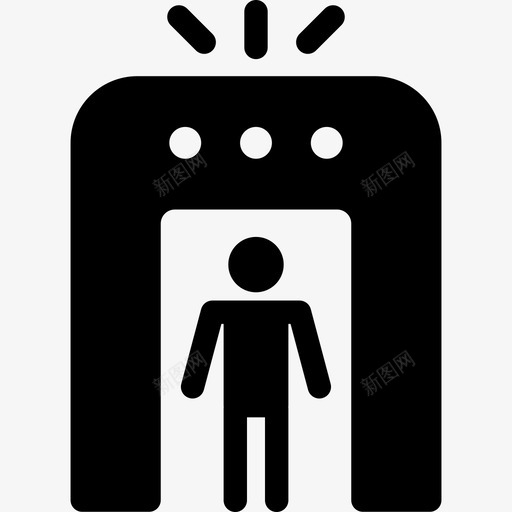 机场航站楼安检图标svg_新图网 https://ixintu.com 机场航站楼安检
