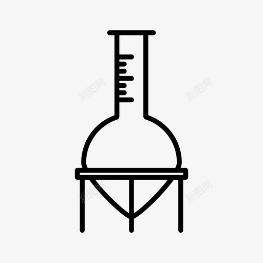 佛罗伦萨烧瓶生物学化学图标svg_新图网 https://ixintu.com 佛罗伦萨烧瓶 化学 教育 生物学 科学 科幻小说 试管