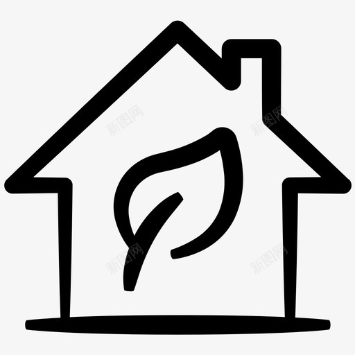 节能节能住宅inky房地产第一卷图标svg_新图网 https://ixintu.com inky房地产第一卷 节能 节能住宅