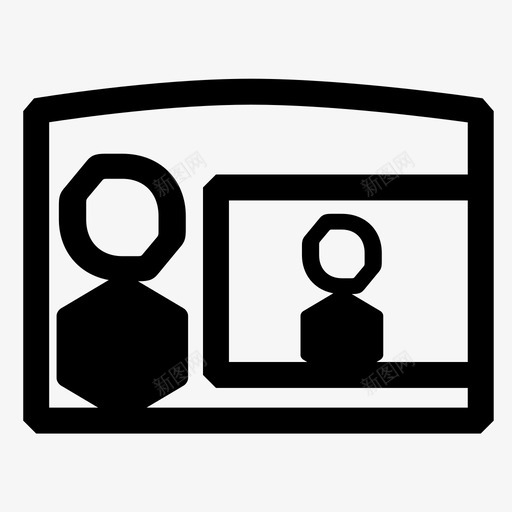 视频会议讨论会议图标svg_新图网 https://ixintu.com 会议 商务中心 视频会议 讨论
