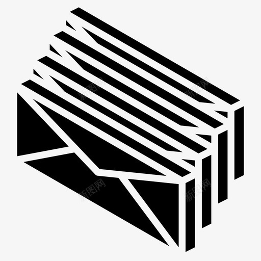 群发邮件信件邮寄图标svg_新图网 https://ixintu.com 信件 群发邮件 邮件 邮寄