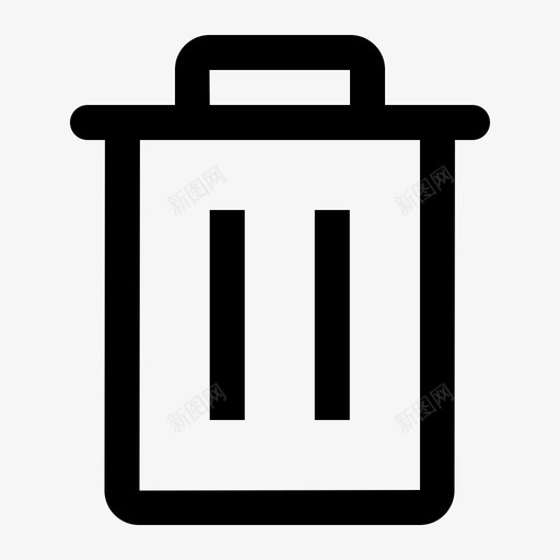 垃圾箱清除删除图标svg_新图网 https://ixintu.com 删除 垃圾箱 清空 清除