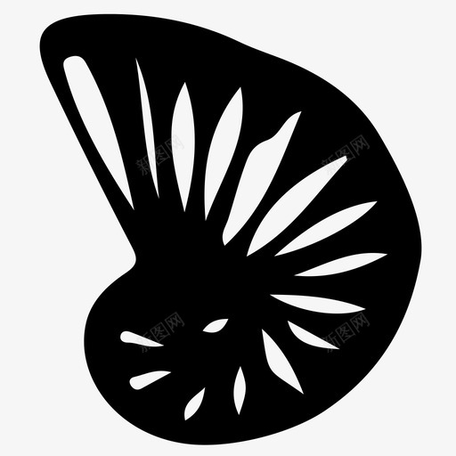 贝壳海鲜贝类图标svg_新图网 https://ixintu.com 海鲜 贝壳 贝类