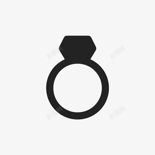钻戒情侣爱情图标svg_新图网 https://ixintu.com 情人节 情侣 爱情 钻戒