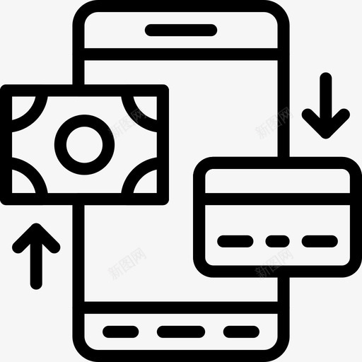 电话交易商务金融图标svg_新图网 https://ixintu.com Pretycons商业概要 办公室 商务 市场营销 电话交易 货币 金融