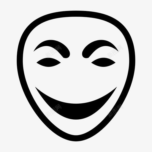 面具喜剧戏剧图标svg_新图网 https://ixintu.com 喜剧 戏剧 戏剧面具 面具