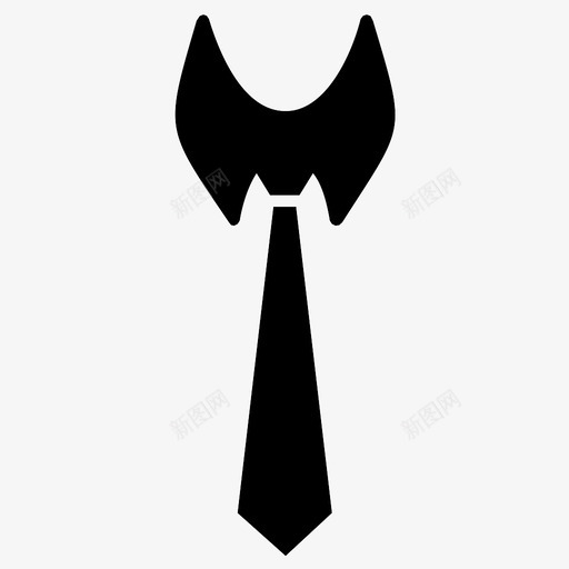 领带服装优雅图标svg_新图网 https://ixintu.com 优雅 时尚 服装 条纹 领带