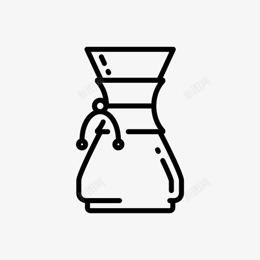 chemex酿造咖啡图标svg_新图网 https://ixintu.com chemex 倒咖啡 咖啡 咖啡休息 酿造