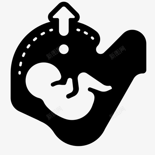 怀孕婴儿胎儿图标svg_新图网 https://ixintu.com 婴儿 孕妇 怀孕 胎儿