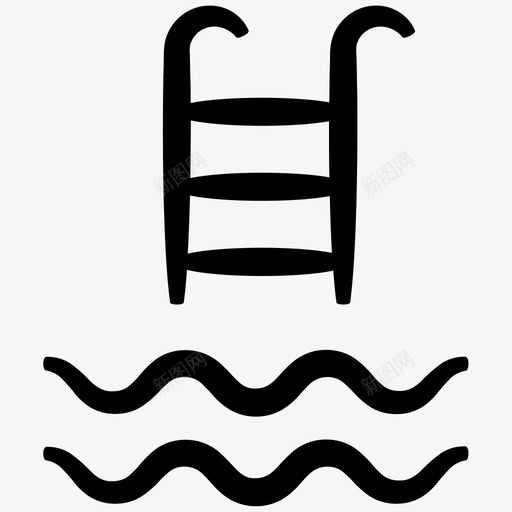 游泳池游泳池区域游泳池梯子图标svg_新图网 https://ixintu.com inky房地产第一卷 游泳池 游泳池区域 游泳池梯子