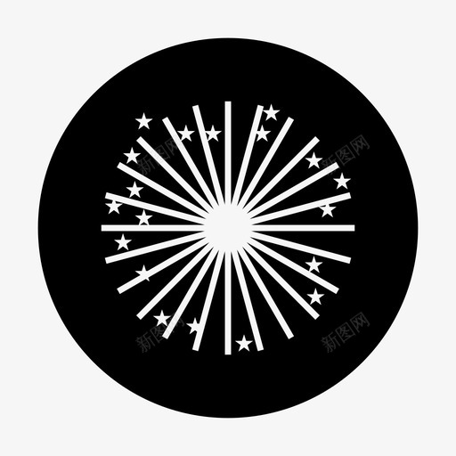 烟火嘉年华庆典图标svg_新图网 https://ixintu.com 嘉年华 庆典 派对 烟火 烟花圈